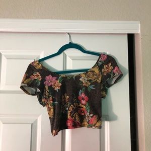 Floral crop top